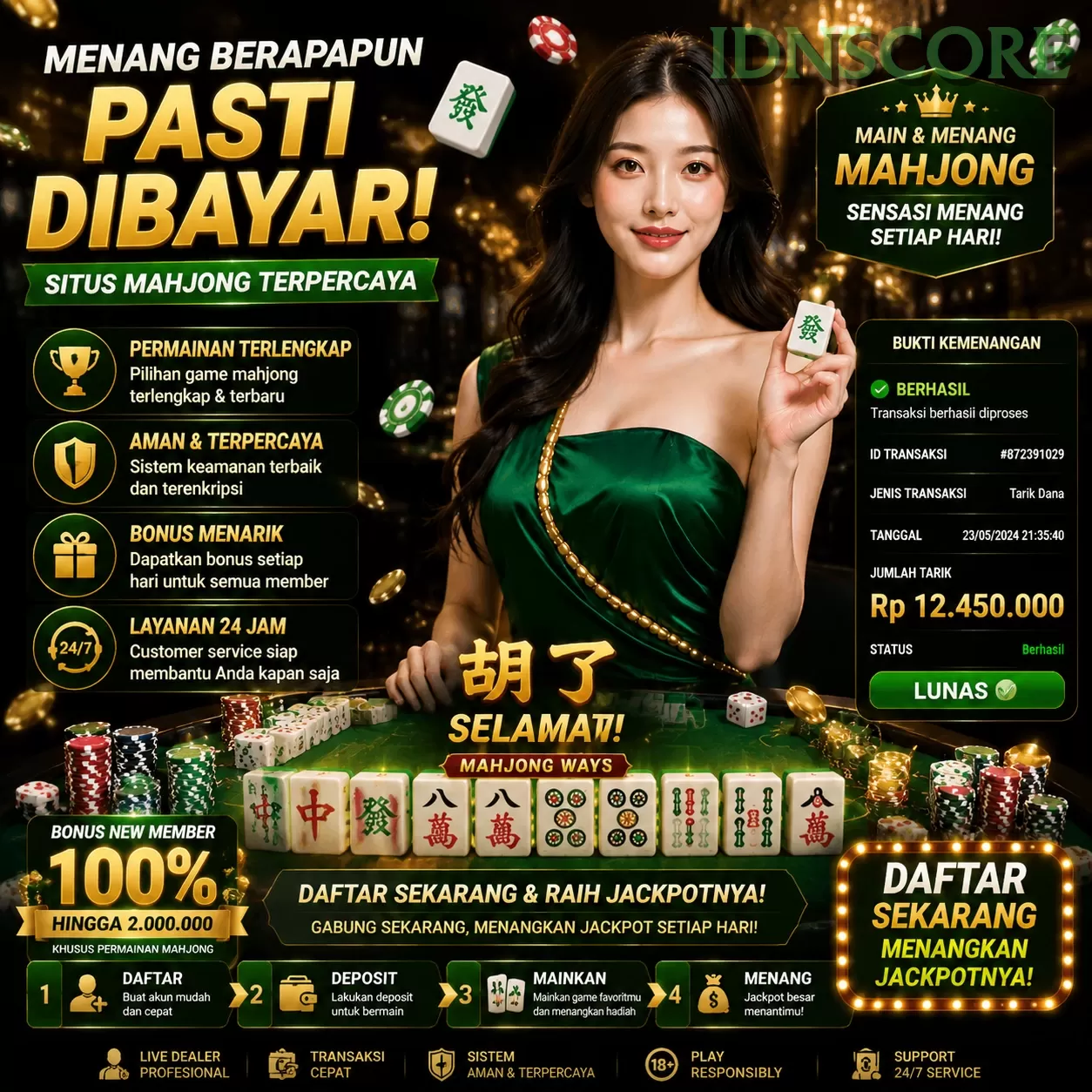 Login idnscore Sekarang Bonus Melimpah